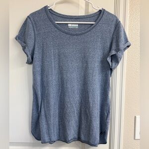 Columbia Blue Women's Scoop Neck Top -Short Sleeve